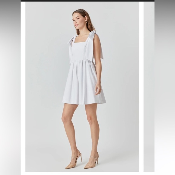 Endless Rose BOWED SQUARE NECKLINE BABY DOLL MINI size medium - Picture 4 of 11